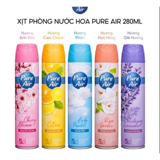 NƯỚC HOA XỊT PHÒNG PURE AIR 280ML 5 MÙI HƯƠNG SANG TRỌNG