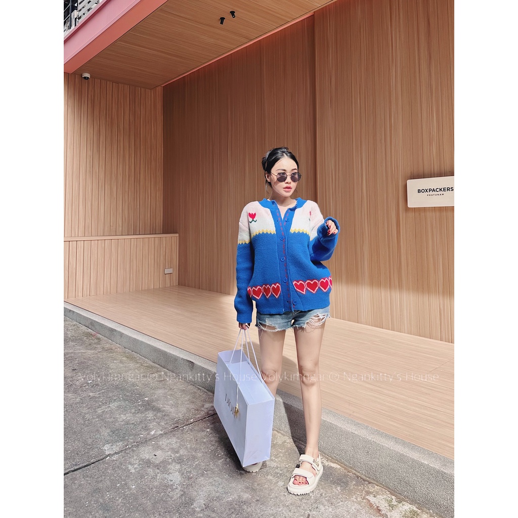 Áo khoác ca.di.an hoa