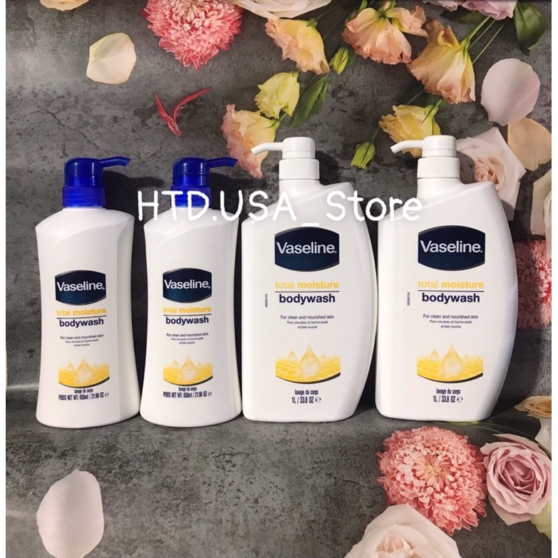 Sữa Tắm Dưỡng Ẩm Vaseline Total Moisture 650ml USA