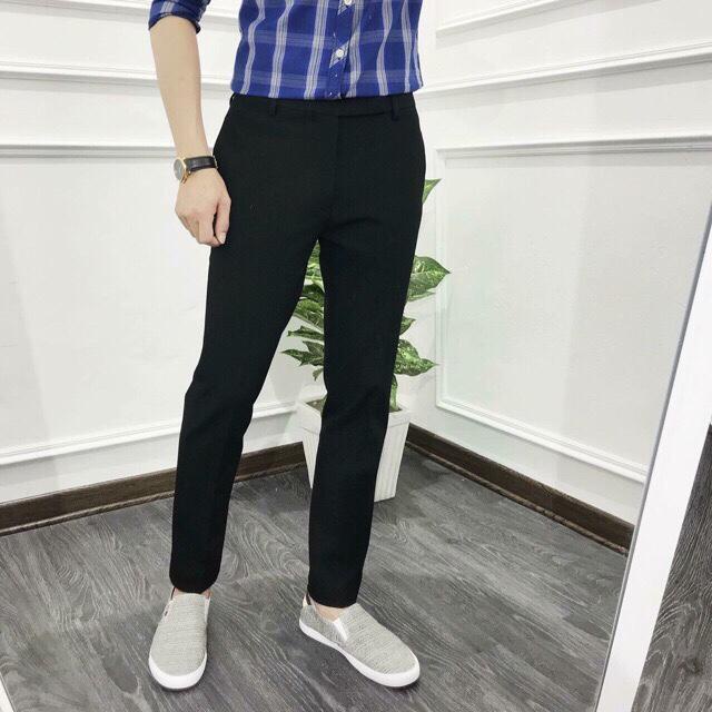 Quần tây nam cao cấp chất vải co giãn nhẹ chống nhăn dáng ôm body trẻ trung