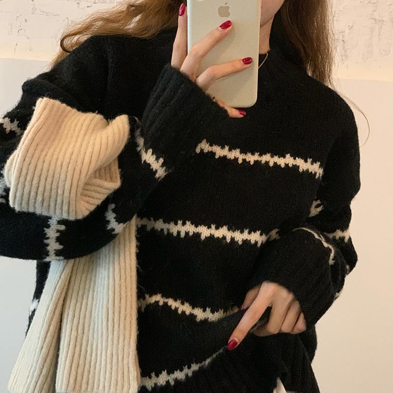 Áo Thun Sweater Kiểu Hồng Kông Retro Nhật Hàn Thời Trang Thu Đông 2022