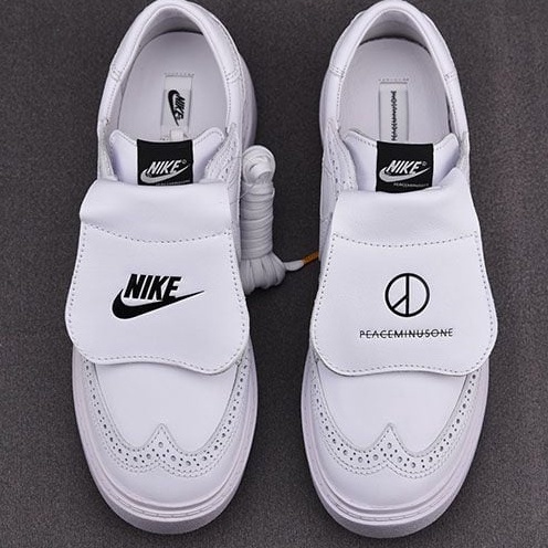 Giày Thể Thao Nike Kwondo 1 G-Dragon FEACEMINUSONE White, Giày Sneaker Nam Nữ Màu Trắng Hiện Đại
