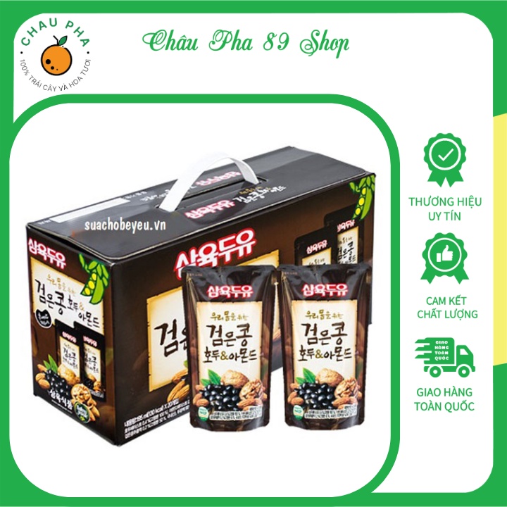 Sữa Hạt Óc Chó Hạnh Nhân Đậu Đen Hàn Quốc Tốt Cho Sức Khỏe