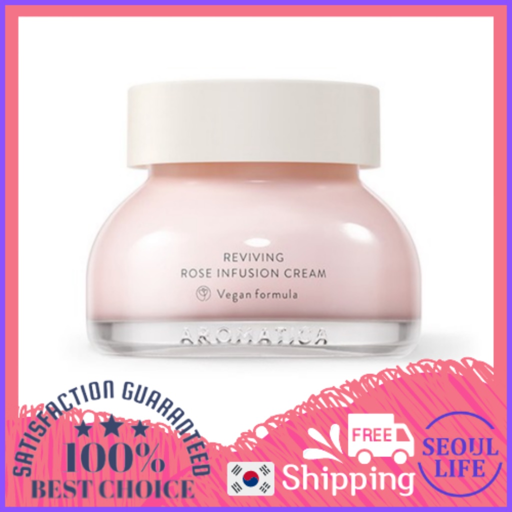 AROMATICA Kem dưỡng trắng da nâng cơ và ngăn ngừa lão hóa Aromatica Reviving Rose Infusion Cream 50ml