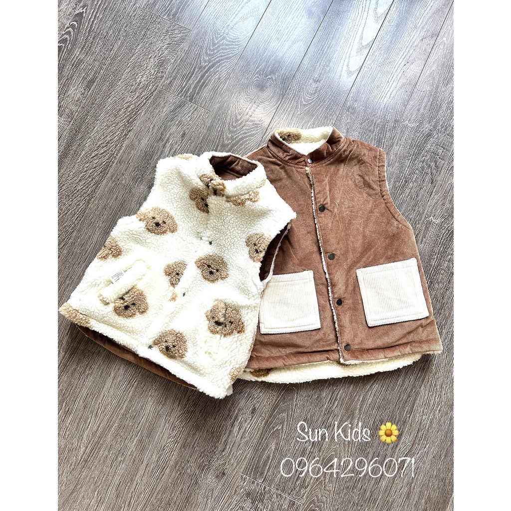 🌼 ÁO GILE 2 MẶT BLUEDOG XUẤT HÀN DƯ XỊN ĐÉT ❤️BÉ GÁI/TRAI MẶC ĐỀU OK Ạ❤️