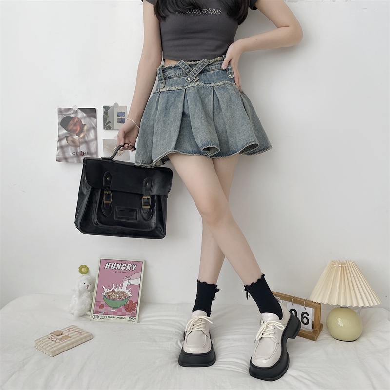 Giày Da Buộc Dây Thiết Kế Đơn Giản Ngọt Ngào Dễ Phối Đồ Cho Nữ