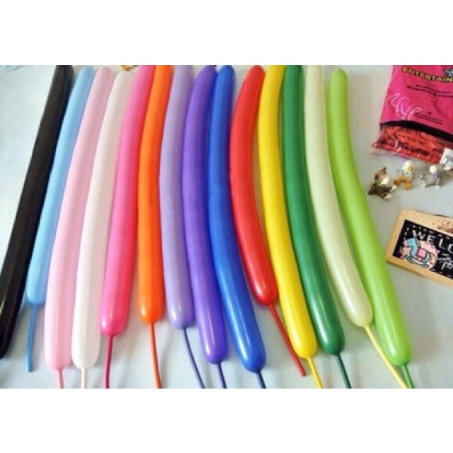 Bong Bóng Dài Tạo Hình Thái Lan Nhiều Màu