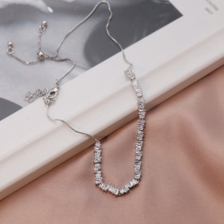 Dây chuyền choker hạt đá dài cao cấp