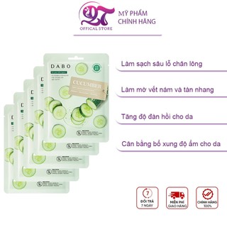 Bộ 10 miếng đắp mặt nạ DABO Dưa Leo cao cấp chính hãng Hàn Quốc