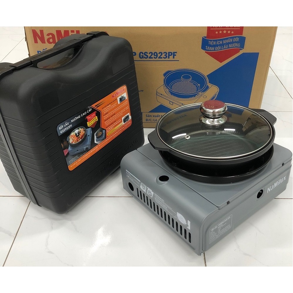 BẾP NƯỚNG GAS KHÔNG KHÓI ĐA NĂNG NAMILUX GS2621PF / GS2923PF HỘP NHỰA