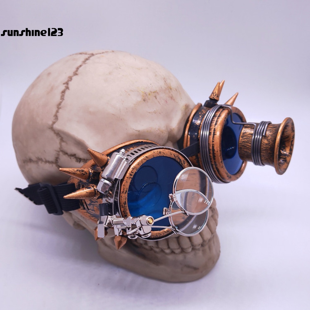 Kính mát đính đinh tán phong cách Steampunk vintage