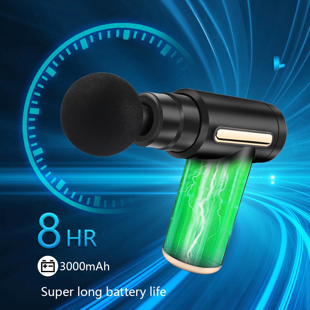 Máy massage cầm tay mini đấm lưng mát xa trị liệu cổ vai gáy 4 đầu 6 chế độ - BB KID SHOP