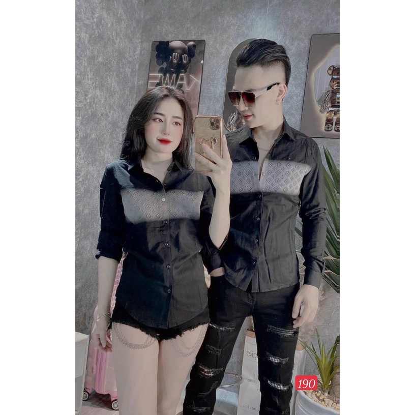 Áo sơ mi nam nữ họa tiết cao cấp vải lụa thái xịn siêu co dãn mẫu mã mới nhất Phuongnamshop20 kvk35