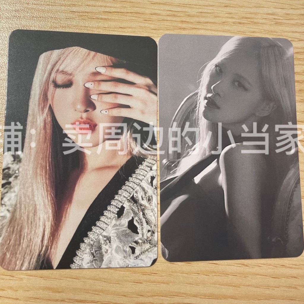 Bộ Thẻ Hình blackpink rose solo Phong Cách Cùng Một Phong Cách Park Chae Young Card Olioi Hold Face Thịnh Hành Hoa Hồng