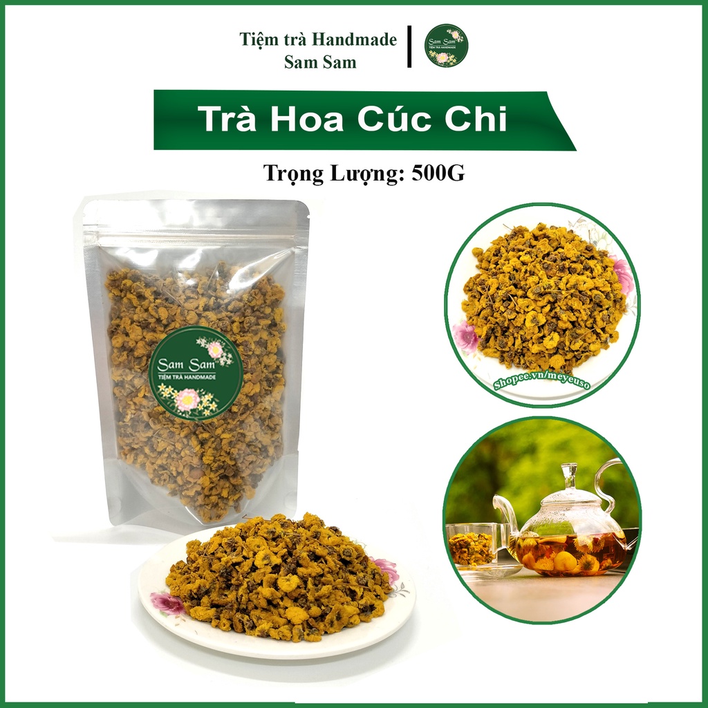 Hoa Cúc Vàng Nhỏ Sấy Khô (Cúc Vàng Nụ) Cúc Chi 500g