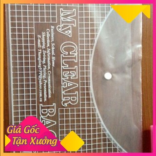 Sỉ túi clear khổ f dày - túi khuy khổ f