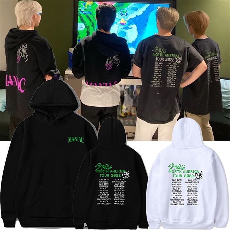 Áo hoodie Nỉ kpop skz maniac tour kpop Hỗ Trợ Cho Nam Và Nữ