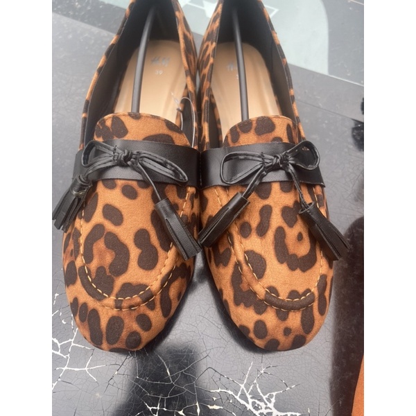 Giày bệt nữ HM 🌈 Giày loafer da lộn đế bệt xuất dư 1222