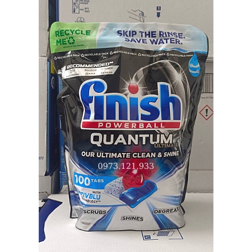 Viên rửa bát Finish Quantum Max ,Ultimate .