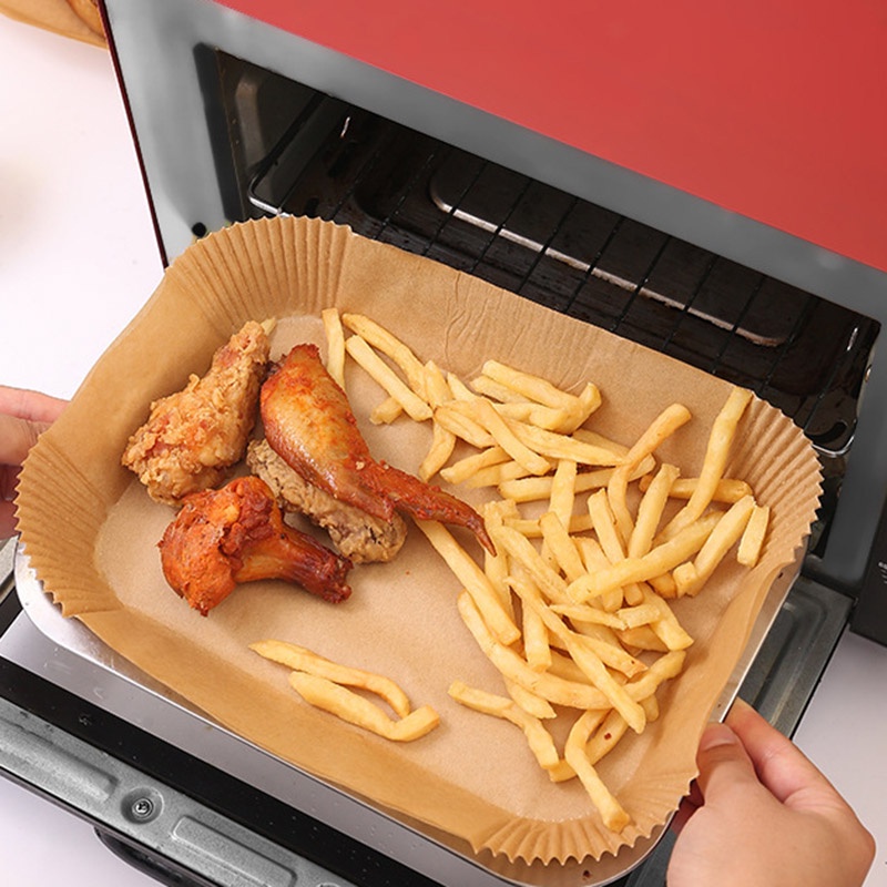 Mới Giấy Silicon Cấp Thực Phẩm Chiên Chống Dầu Chịu Nhiệt Cao Hình Chữ Nhật