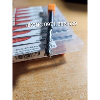 Dao phay nhôm ,nhựa-phay ngón dài .3 me cắt, size 4,5,6,8,10