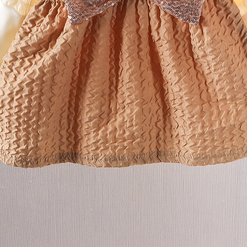 Đầm Giả Hai Mảnh Phong Cách Hàn Quốc Thời Trang Xuân Thu 2021 Cho Bé Gái