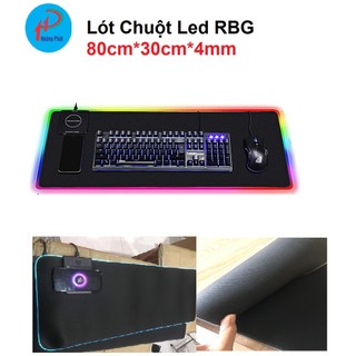 Bàn Di Chuột, Lót Chuột Pad RGB Loại 1 led 80x30cmx4mm 35*25*4 Giá rẻ