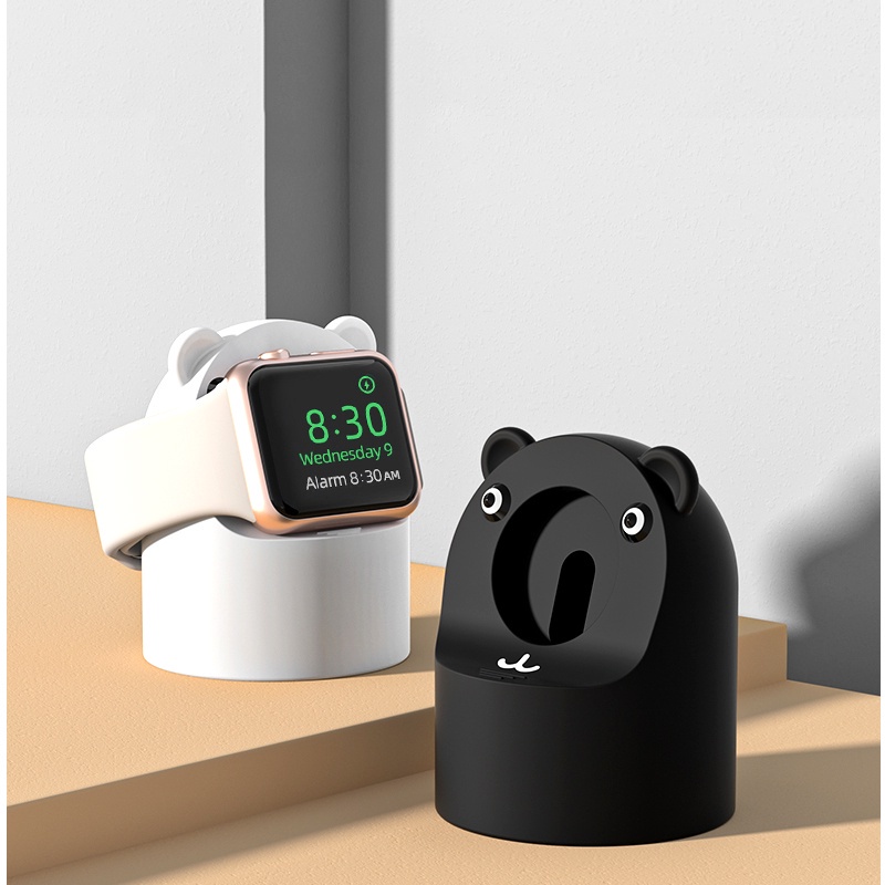 Đế Sạc Bằng Silicon Cho Đồng Hồ Thông Minh Apple Watch Series 8 / 7 / 6 / 5 / 4 / 3 / 2 / 1 / SE (45mm 44mm 42mm 41mm 40mm 38mm)