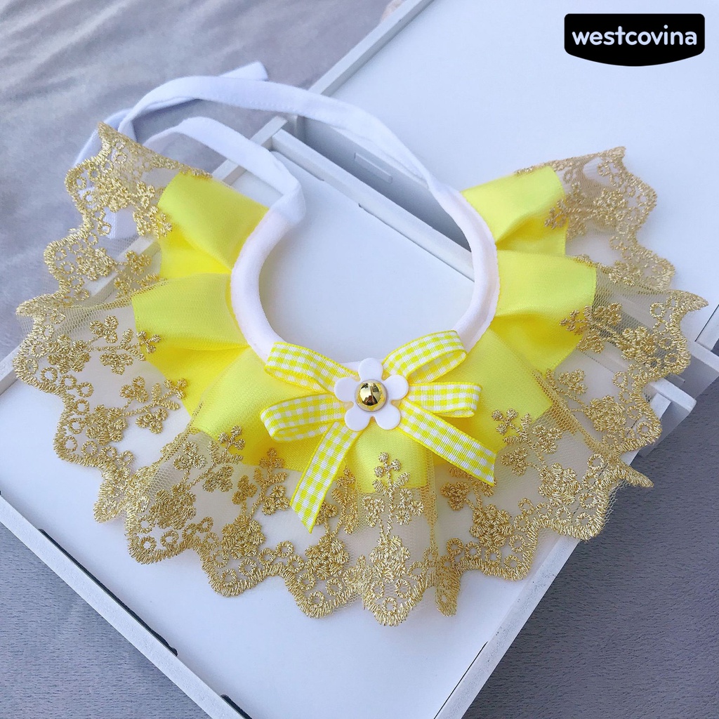 [COD]♘Yếm Đeo Cổ Bằng Polyester Siêu Mềm Chống Mài Mòn Cho Thú Cưng