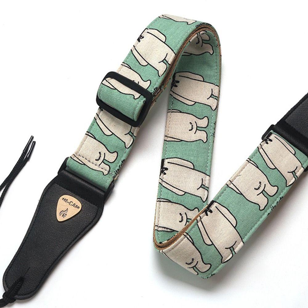 KRNY Dây Đeo Đàn Ukulele Phong Cách Dân Tộc Kèm Móc Có Thể Điều Chỉnh