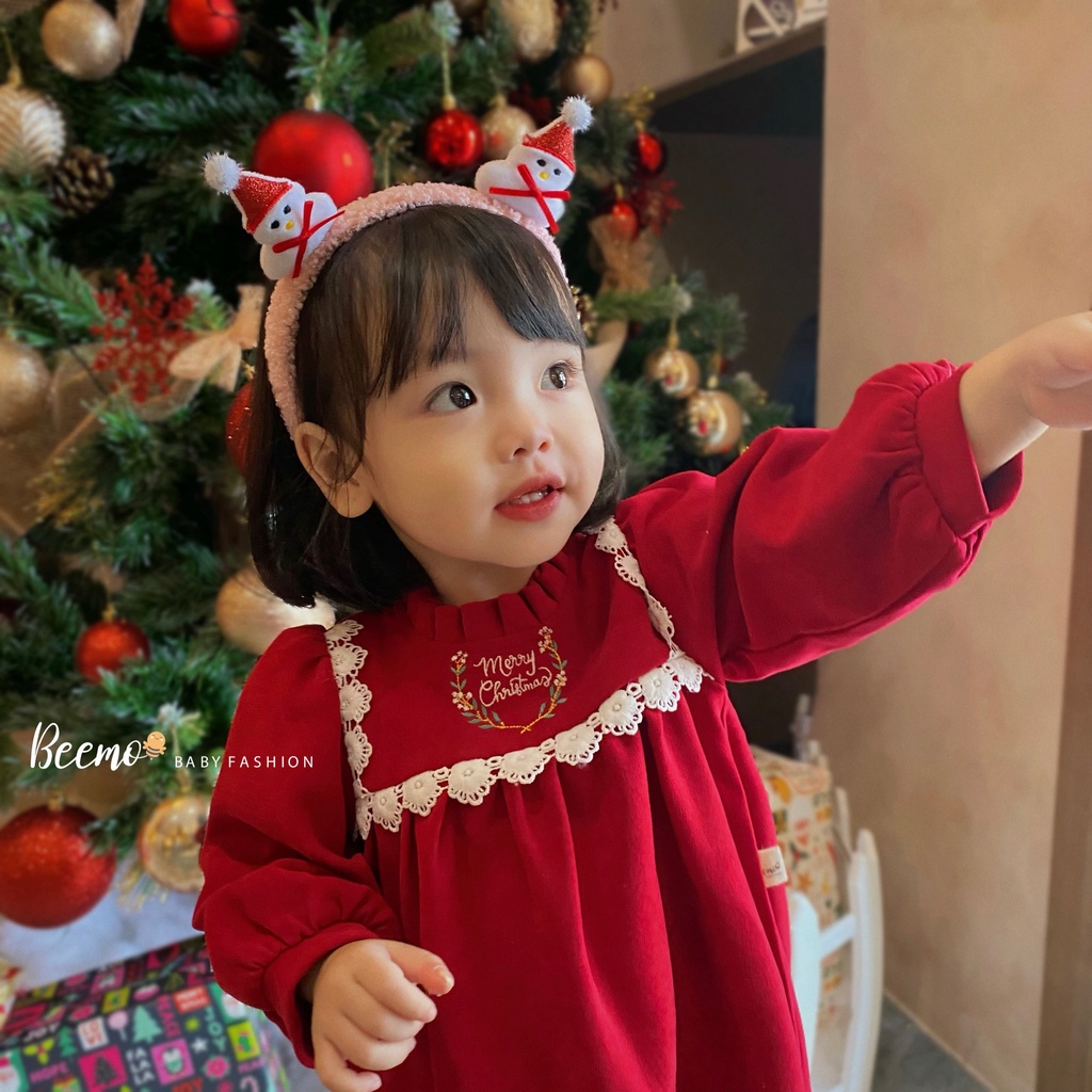 Đầm babydoll noel/tết cho bé gái