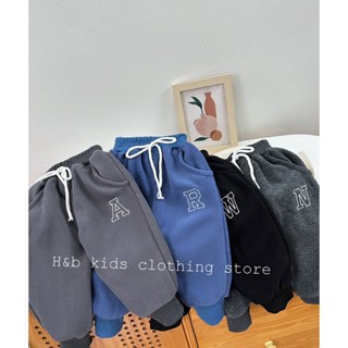 Quần nỉ cho bé trai bé gái dáng BOM diện thu đông siêu dễ thương cá tính 8 - 19kg