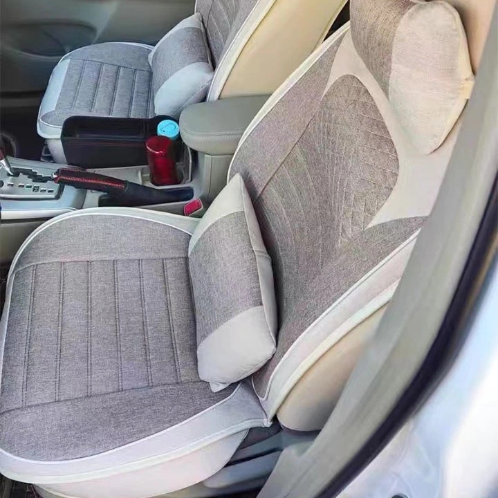 Vỏ Bọc Ghế Xe Hơi- Áo Ghế Ô Tô Bằng Vải Lanh Thông Dụng BG14