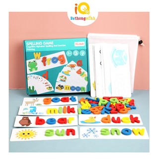 Bộ Học Thẻ Chữ Cái Tiếng Anh BeThongMinh Bằng Gỗ Cao Cấp - Đồ Chơi Thông Minh & Giáo Dục Học Chữ Cái