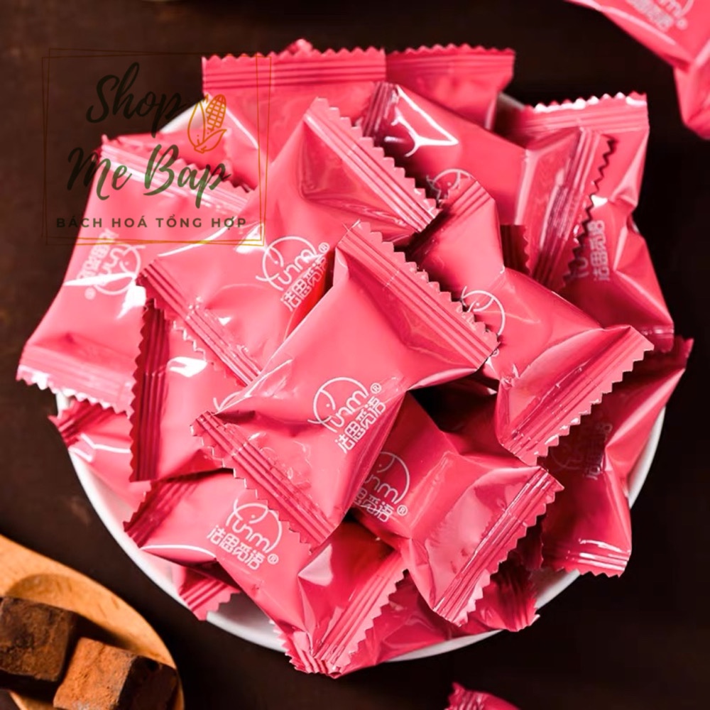 Bánh Nama Socola 408g - Sôcôla Tươi Nhân Trái Cây - Socola Đen Truffle hộp Vuông