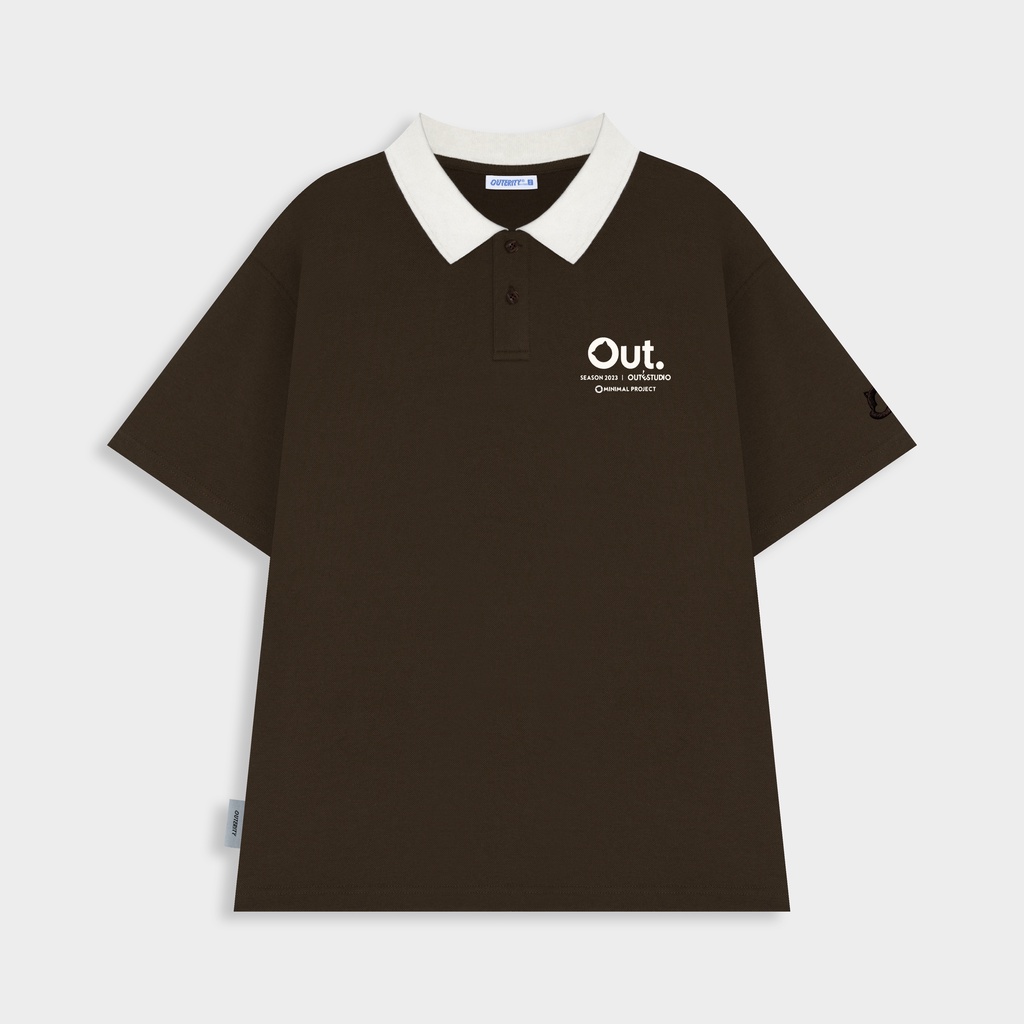 Áo Polo nam nữ unisex Polo Outerity Collection TÉ / Màu Nâu - APO7006
