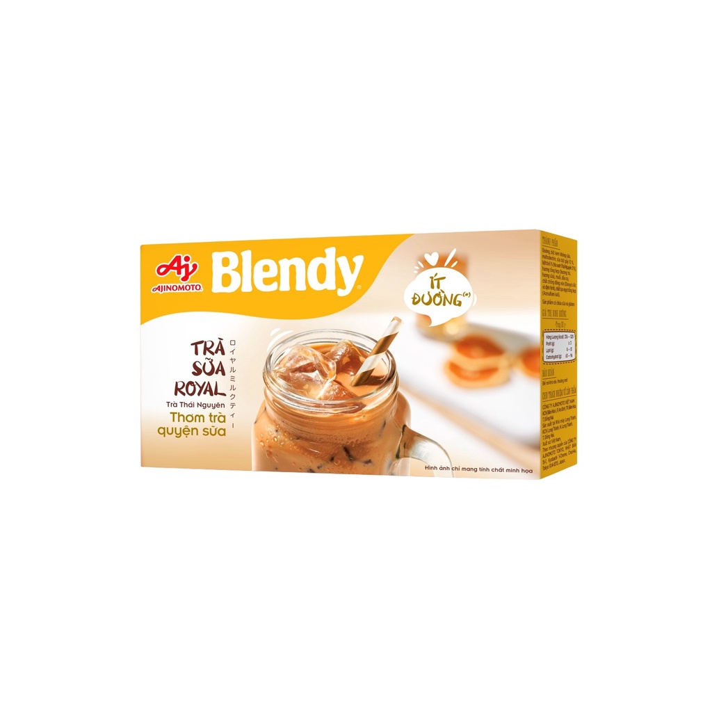 Combo 2 Hộp Trà sữa Royal Blendy® 144g/Hộp (1 Hộp 8 Gói)