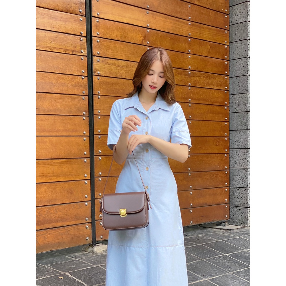 AfterBefore Đầm denim midi 2 màu