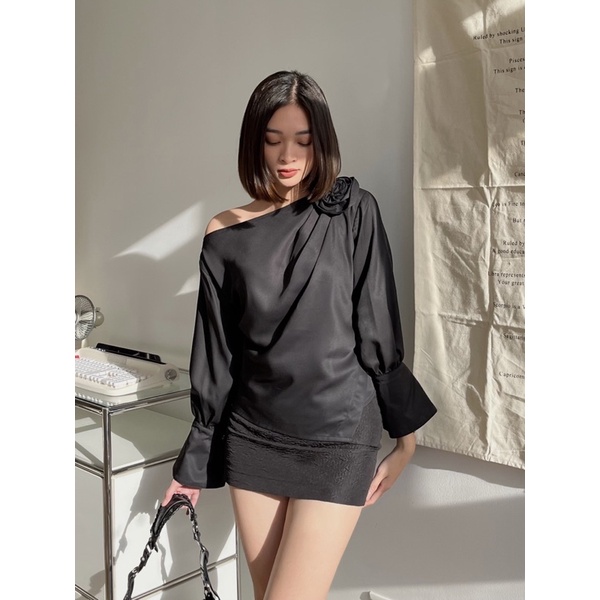 Lalia Shirt - Áo sơ mi đính hoa thủ công - Somalyng.studio