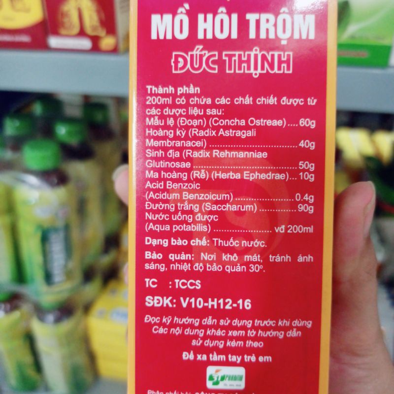 Siro MỒ HÔI TRỘM ĐỨC THỊCH 200ML