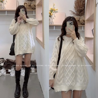 Áo len thừng form rộng 3 màu-DA08