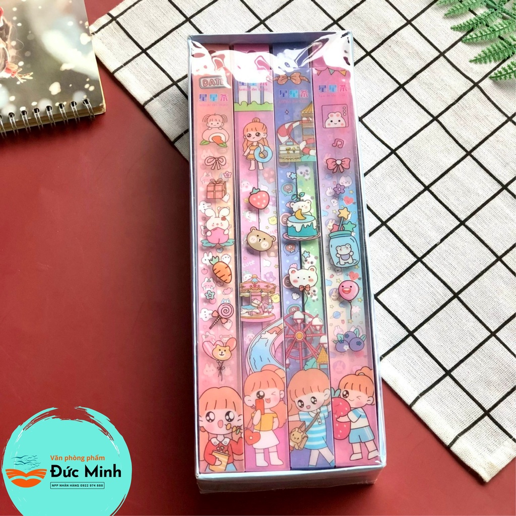 Giấy gấp sao, nhiều màu hoạt hình - origami star paper văn phòng phẩm dễ thương Quế Anh