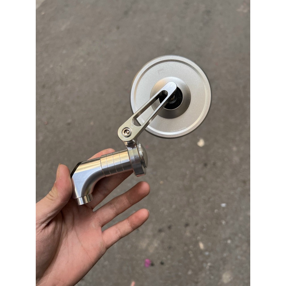 Gương chiếu hậu Hình Thoi và Hình Tròn Motogadget M.view Hàng Nhôm Cao Cấp Tràn Viền