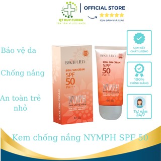 Kem chống nắng NYMPH SPF 50 PA+++, bảo vệ da, chống nắng, an toàn cho trẻ nhỏ Tuýp 50g