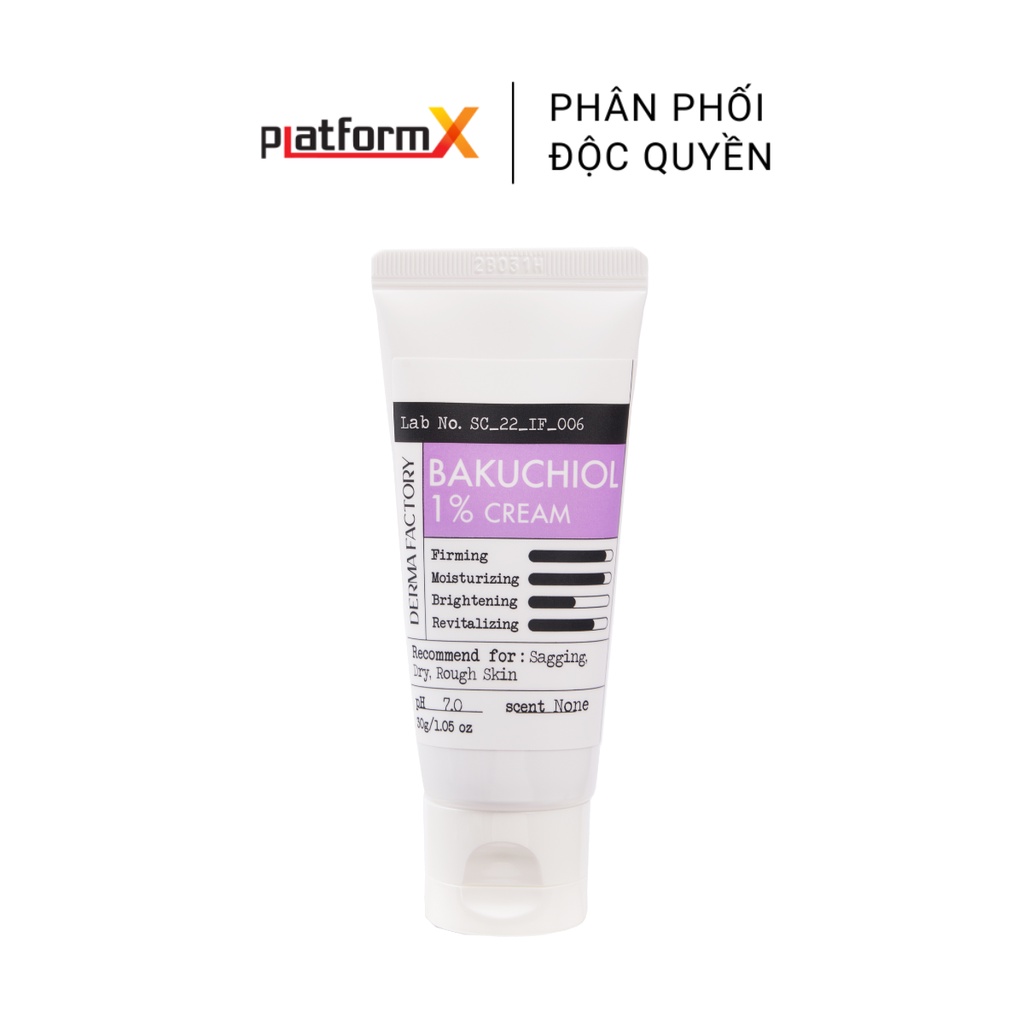 Kem dưỡng săn chắc da Derma Factory Bakuchiol 1% Cream 30g