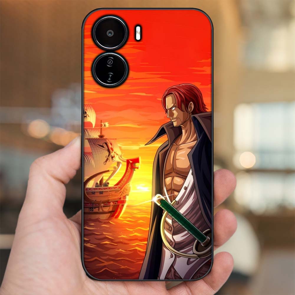 Ốp lưng Vivo Y16 viền đen in hình Shanks One Piece Đảo Hải Tặc