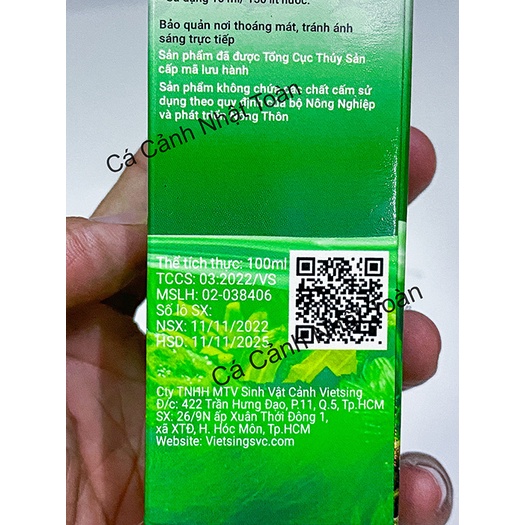 ĐÁNH BAY TẢO HẠI CHO BỂ CÁ CẢNH REAL ALGAE VIETSING 100ML