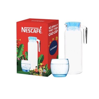 Bộ bình ly thuỷ tinh cao cấp nescafe