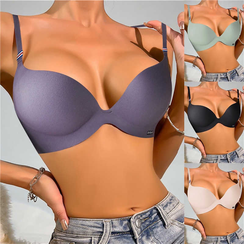 Áo Lót Nâng Ngực Không Đường May Thoải Mái Thời Trang Cho Nữ