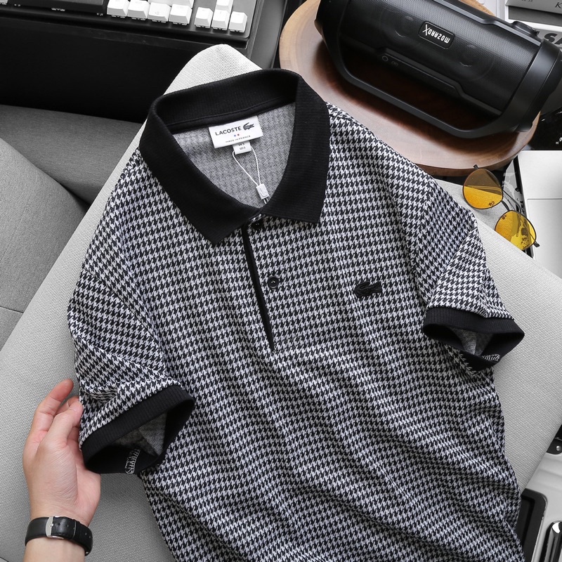 Áo Polo cá sấu monogram